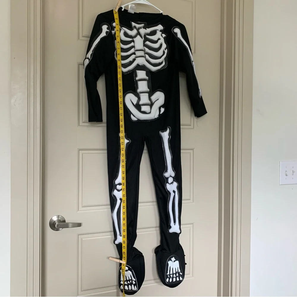 Spooktacular Skeleton Halloween Costume with ghostly mask, child’s‎ medium